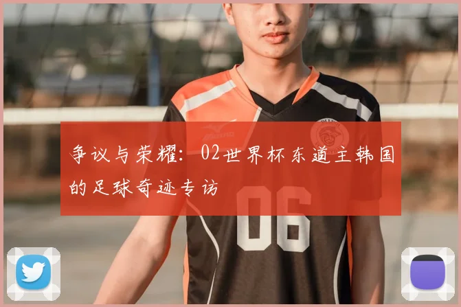 争议与荣耀:02世界杯东道主韩国的足球奇迹专访