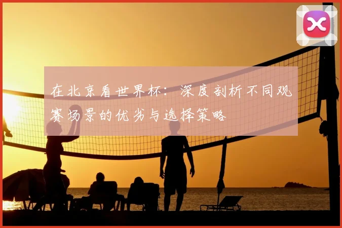 在北京看世界杯:深度剖析不同观赛场景的优劣与选择策略